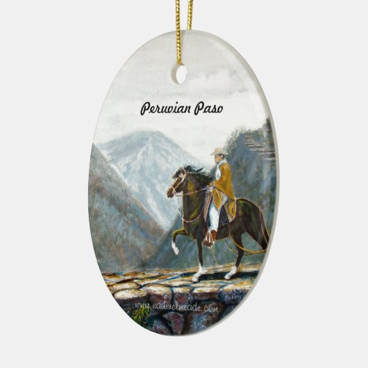 Ornament, Peruviaans bergspoor Keramisch Ornament (Links)