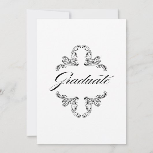 Ornament Pet en diplomatiek Afstuderen Kaart (Achterkant)