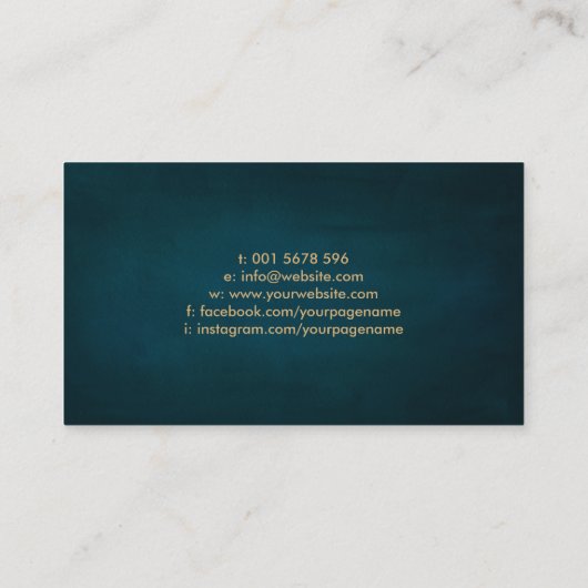 Ornament Phoenix en Dragon Visitekaartje (Achterkant)