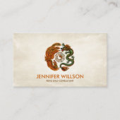 Ornament Phoenix en Dragon Visitekaartje (Voorkant)