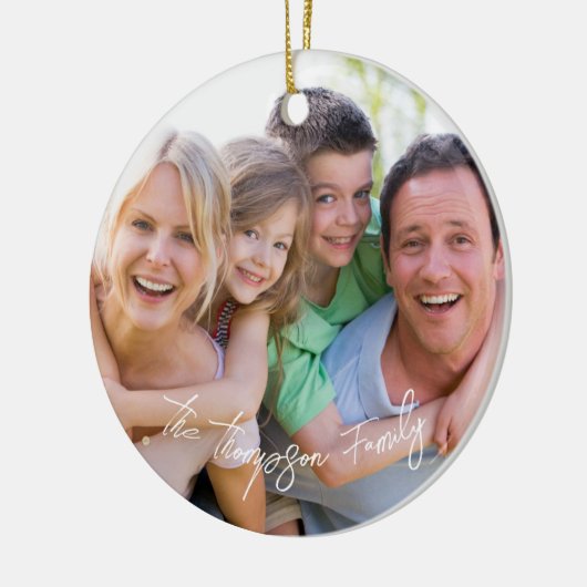 Ornament Photo White Script (Links)