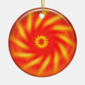 Ornament - Pinrad in 3d rode bal (Voorkant)