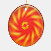 Ornament - Pinrad in 3d rode bal (Links)