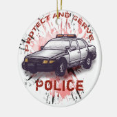 Ornament politieauto (Links)