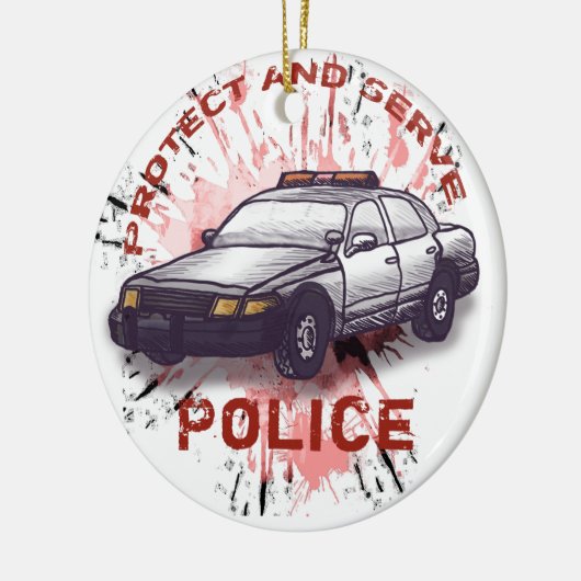 Ornament politieauto (Links)