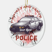 Ornament politieauto (Links)