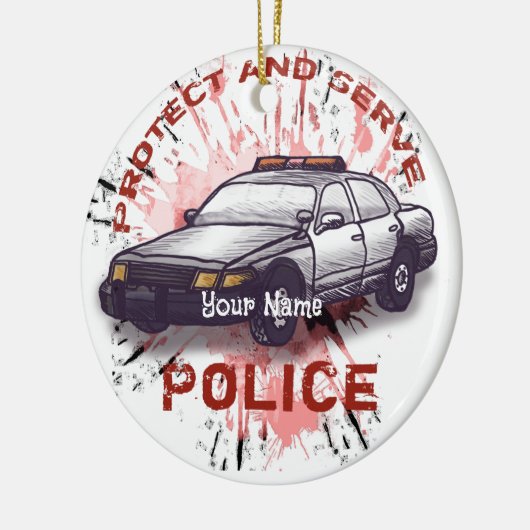 Ornament politieauto (Links)