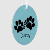 Ornament - Polydactyl Paw Prints and Photo (voorkant)