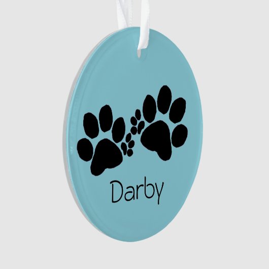 Ornament - Polydactyl Paw Prints and Photo (voorkant)