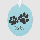 Ornament - Polydactyl Paw Prints and Photo (voorkant)