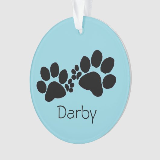 Ornament - Polydactyl Paw Prints and Photo (voorkant)