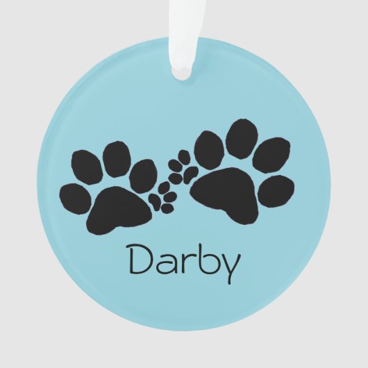 Ornament - Polydactyl Paw Prints and Photo (voorkant)