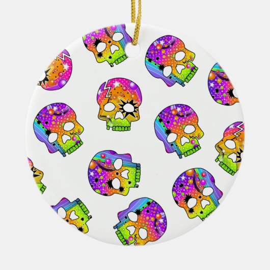 Ornament - Pop Art Skulls (Voorkant)