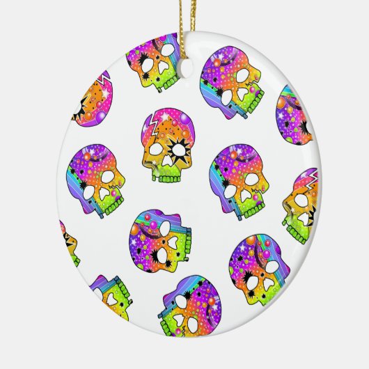 Ornament - Pop Art Skulls (Links)