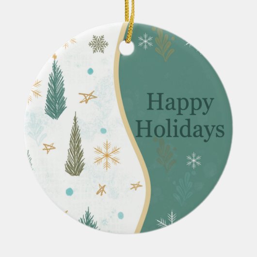 Ornament Prettige feestdagen (Voorkant)