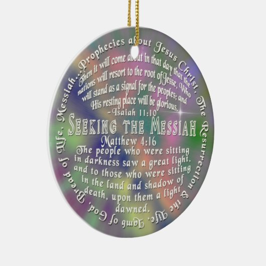 ORNAMENT Prophecy Jesus ISAIAH 11:10 Matthew 4:16 (Rechts)