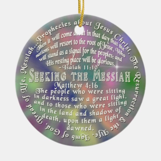 ORNAMENT Prophecy Jesus ISAIAH 11:10 Matthew 4:16 (Voorkant)