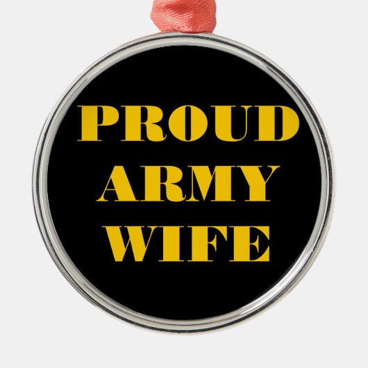 Ornament Proud Army Wife (Voorkant)