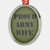 Ornament Proud Army Wife (Links)