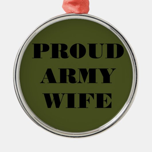 Ornament Proud Army Wife (Voorkant)