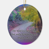 ORNAMENT PSALM 119:105 - Mijn Word-lamp aan mijn g (Links)