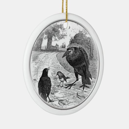 Ornament Raven Holding Court (Rechts)