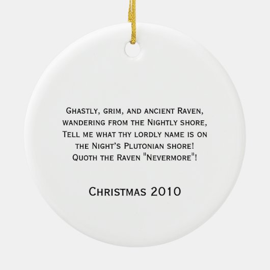 Ornament Raven Holding Court (Achterkant)