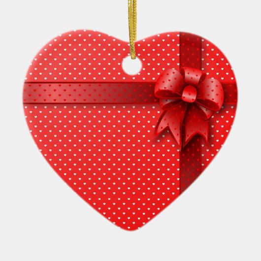 Ornament Red Cadeau Bow (Voorkant)