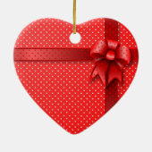 Ornament Red Cadeau Bow (Achterkant)