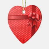 Ornament Red Cadeau Bow (Links)