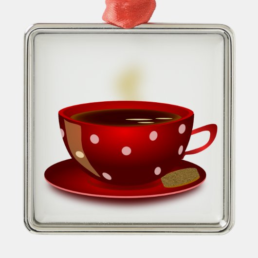Ornament Red Coffee Cup (Voorkant)
