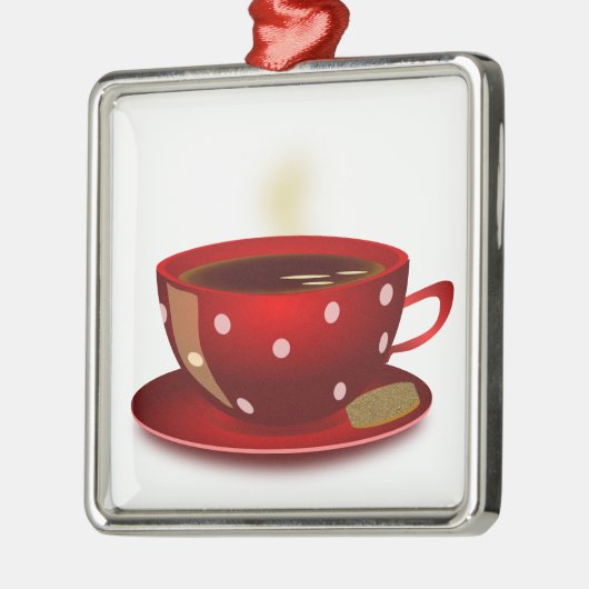 Ornament Red Coffee Cup (Links)