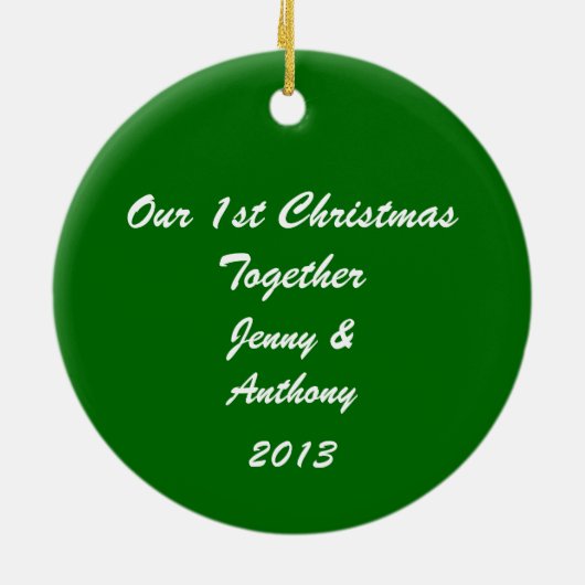 Ornament Red Green Holly 1 kerst (Achterkant)