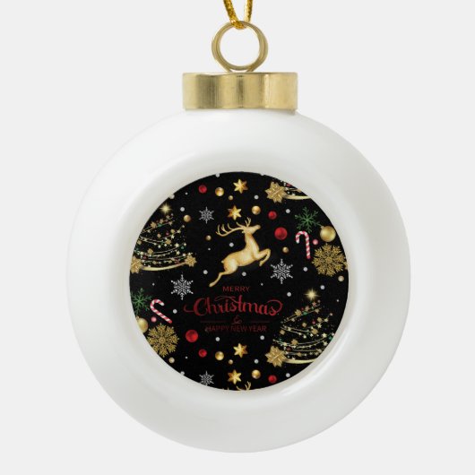 Ornament Red Merry Kerstmis (Voorkant)