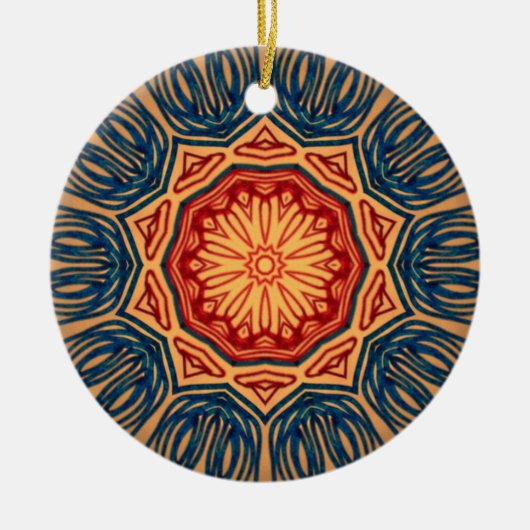 Ornament Red n Navy Blue Tree (Voorkant)