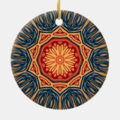 Ornament Red n Navy Blue Tree (Achterkant)