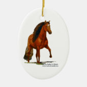 Ornament, Red Peruvian Paso Keramisch Ornament (Voorkant)