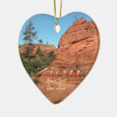 Ornament: Red Rock in Zion (hart) Keramisch Ornament (Links)