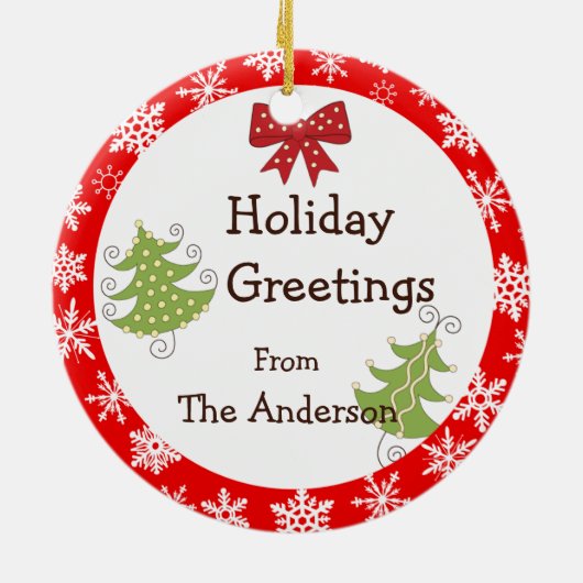 Ornament Red Wing Owl Kerstgroet (Achterkant)