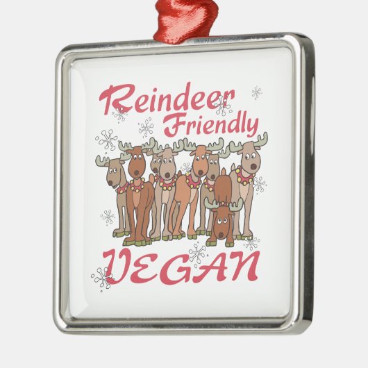Ornament Reindeer Friendly Vegan (Links)