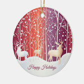 Ornament rendierziekte Snowy Holiday (Links)