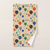 Ornament Retro patroon Vakantiedecor Beige Bad Handdoek (Handdoek)