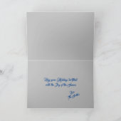 Ornament Ribbon Folded Wenskaart Kaart (Binnen)