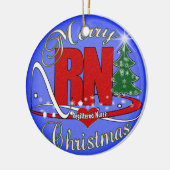 ORNAMENT - RN NURSE - MERRY CHRISTMAS (Links)