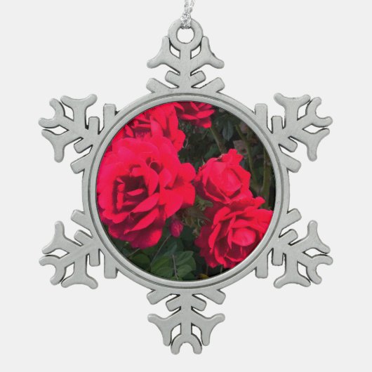 Ornament rode rozen bloemen (Voorkant)