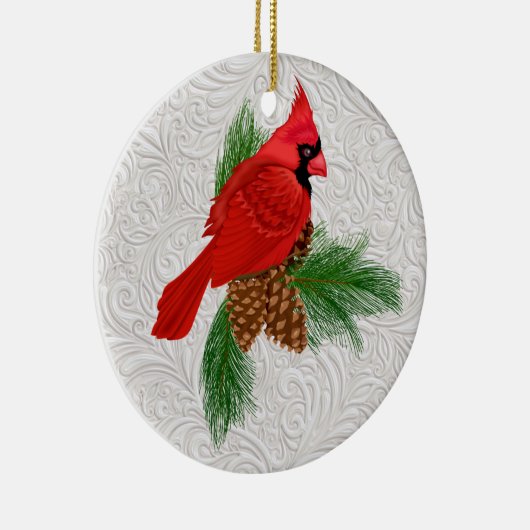  Ornament rode vogel (Rechts)