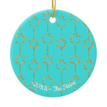 Ornament rond de Hanukkah "Hanging Gold Charms"