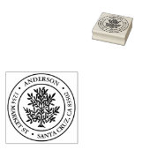 Ornament rond retouradres Rubberstempel (Gestempeld)