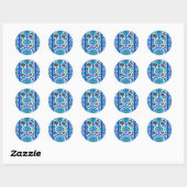Ornament Ronde Sticker (Vel)