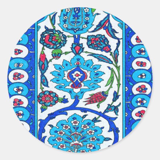 Ornament Ronde Sticker (Voorkant)